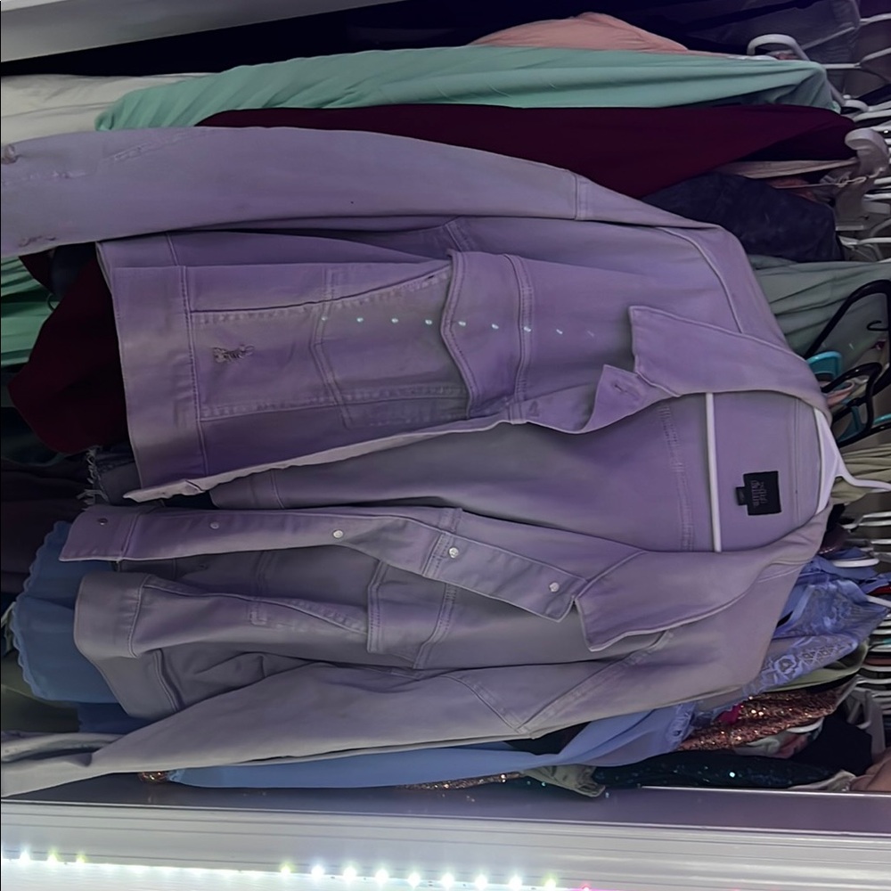 Lavender Denim Jacket